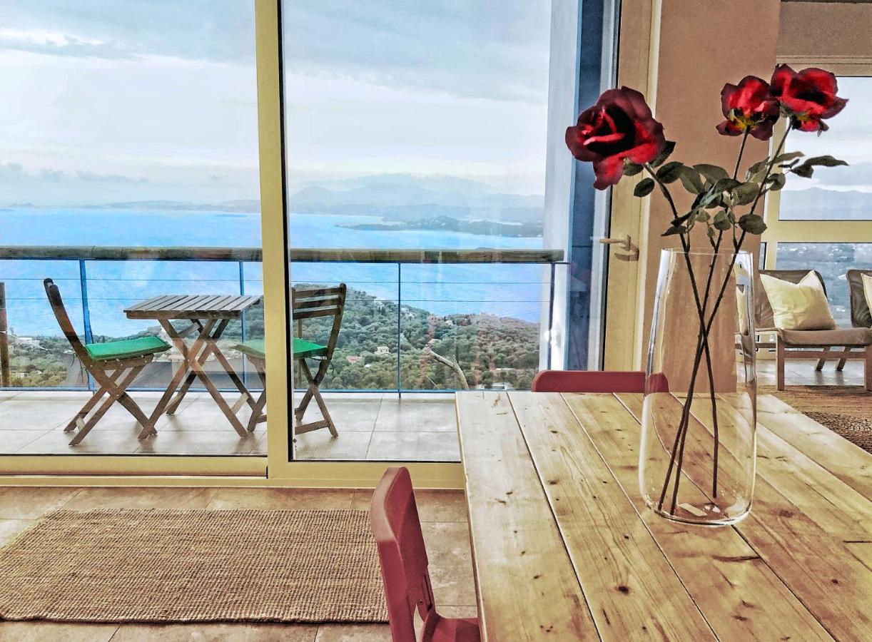 House Sienna Of Villa Intaba Best Views Corfiot Riviera Corfu Island Greece Contemporary Design Pool With Spectacular Sea Views Close To Ipsos Beach Pyrgi  Luaran gambar